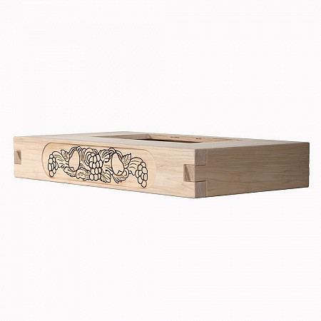 Fascione trave legno grezzo cappa cucina rustica cm 90 mod. FRUTTA Coppari