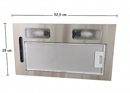 Built-in kitchen hood 52 cm stainless steel front compatible inka smart Marplast