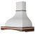 Acquista online Cappa classica MARGO' sagomato 90 rustica legno frassino scuro motore B52 Coppari