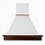 Acquista online Classic rustic wood hood STOCK 90 Dark walnut Faber engine Coppari