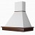 Acquista online Classic rustic wood hood STOCK 90 Dark walnut Faber engine Coppari