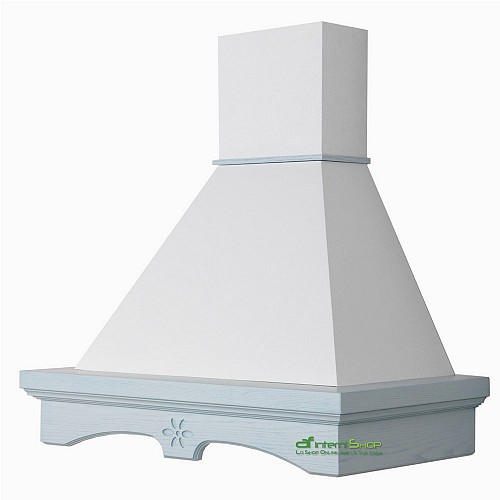 Acquista online AGNY 90 CELESTE kitchen hood - white chimney C52 engine