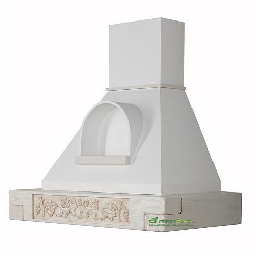 Acquista online Cappa classica FRUTTA INTAGLIATA 90 frassino grezzo motore b52 