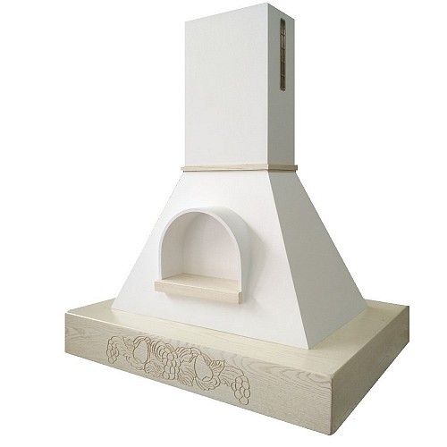 Acquista online Cappa island ceiling color white ash rope fireplace cm 90x70 mot. B70