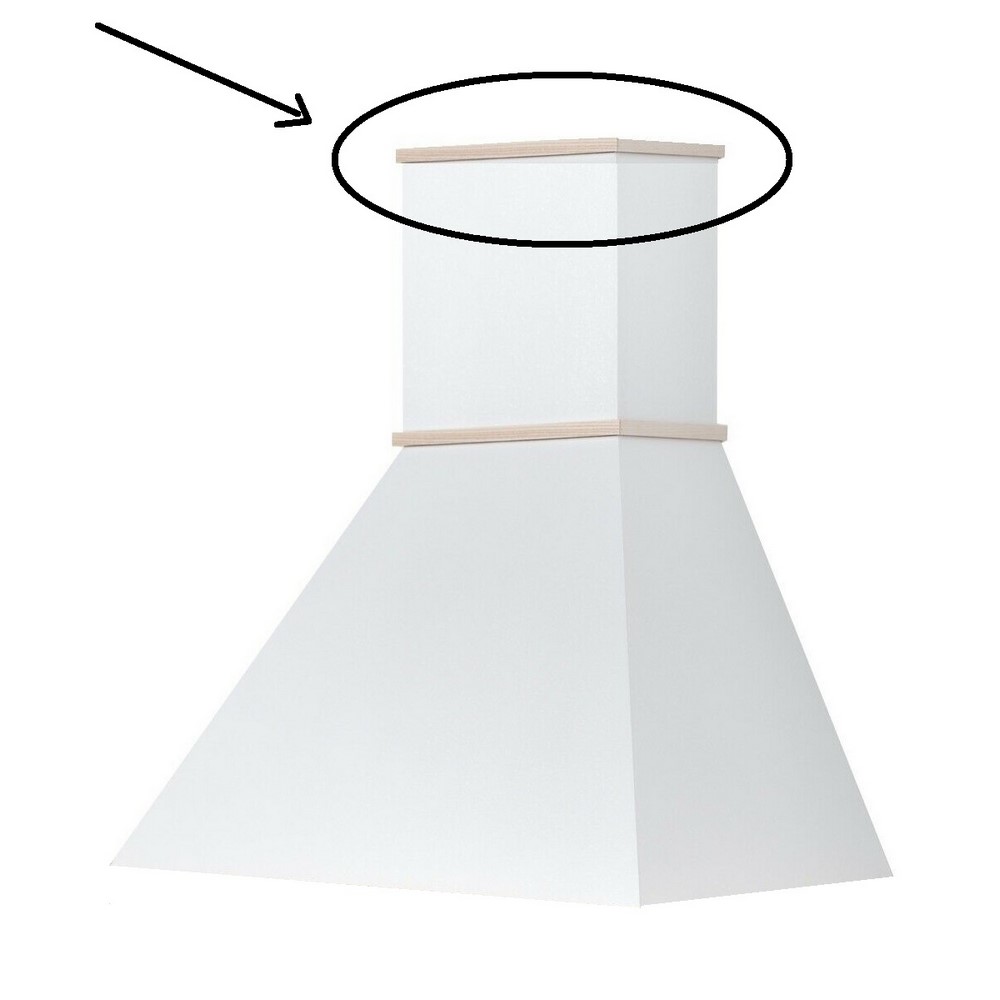 Cornice di rifinitura superiore - in tinta cappa Coppari Cornice di rifinitura superiore - in tinta cappa Coppari