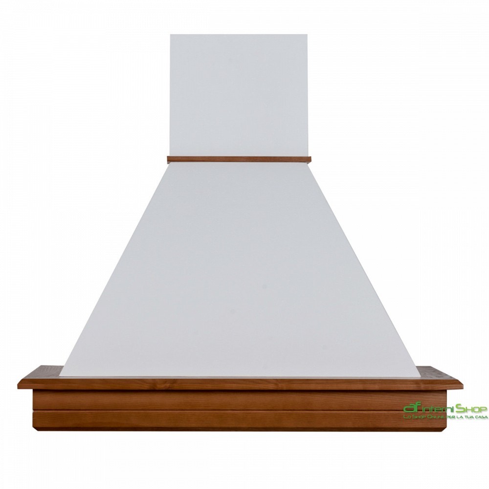 - Cappa classica STOCK 85 frassino medio, cono bianco, motore inox da 218 mc/h