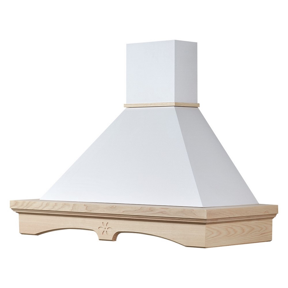 Cappa cucina AGNY 120 frassino grezzo-cono bianco-motore c70