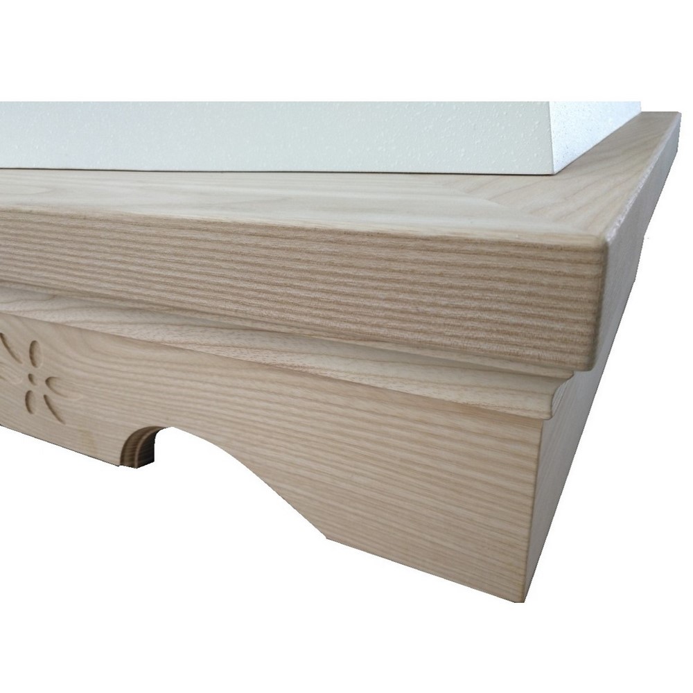 > Cappa rustica legno AGNY 60 frassino grezzo motore B52