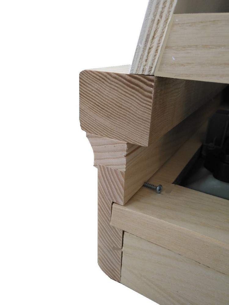 > Cappa rustica legno AGNY 60 frassino grezzo motore B52
