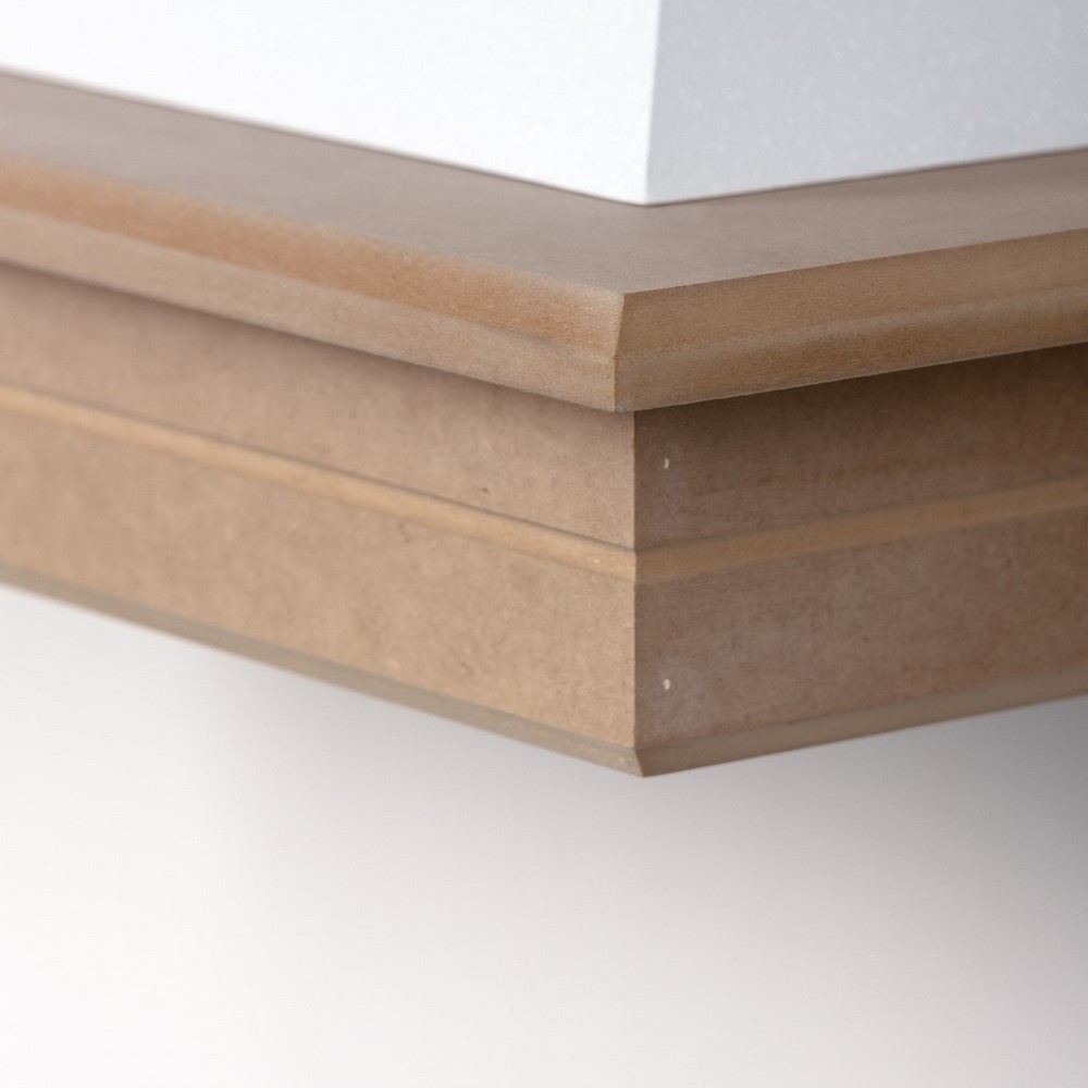 Cappa classica rustica STOCK 90 Medio Densit grezzo, cono bianco motore 300 Mc/h