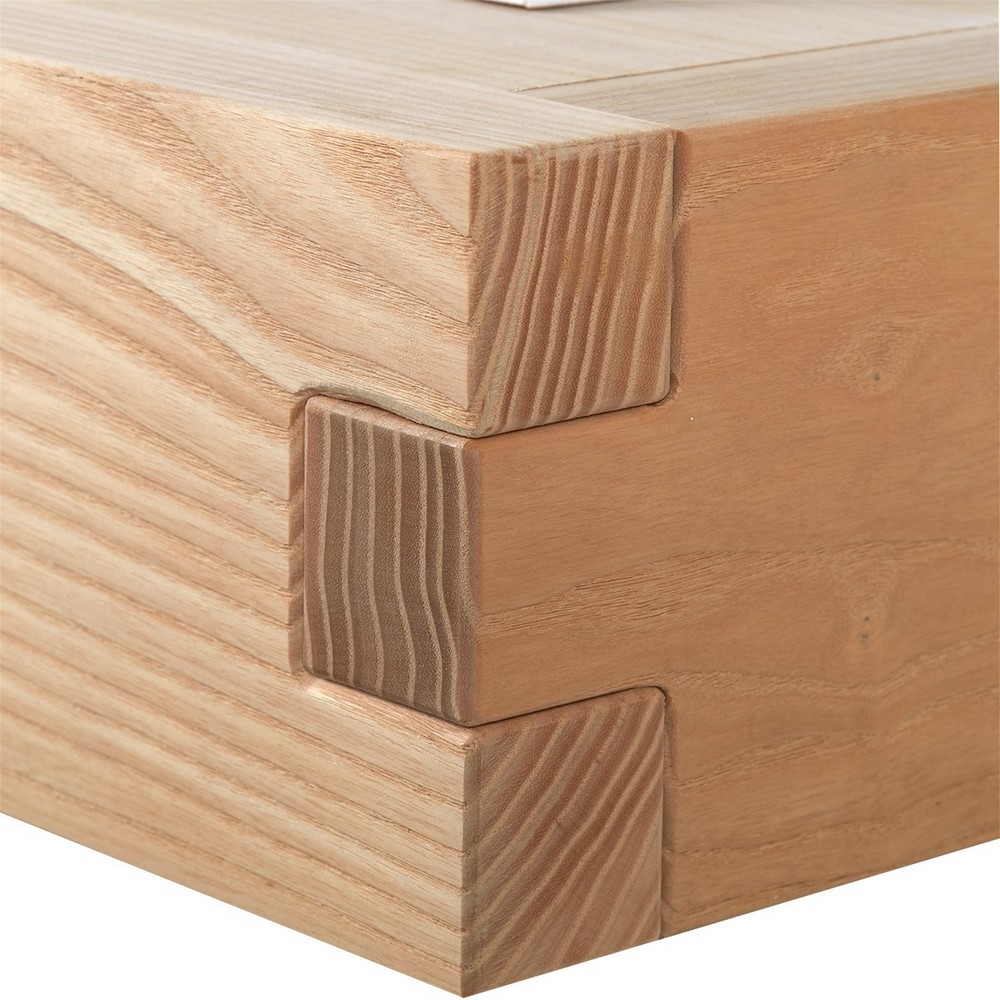 Cappa classica FRUTTA 120 Frassino grezzo - Camino Bianco - motore Faber