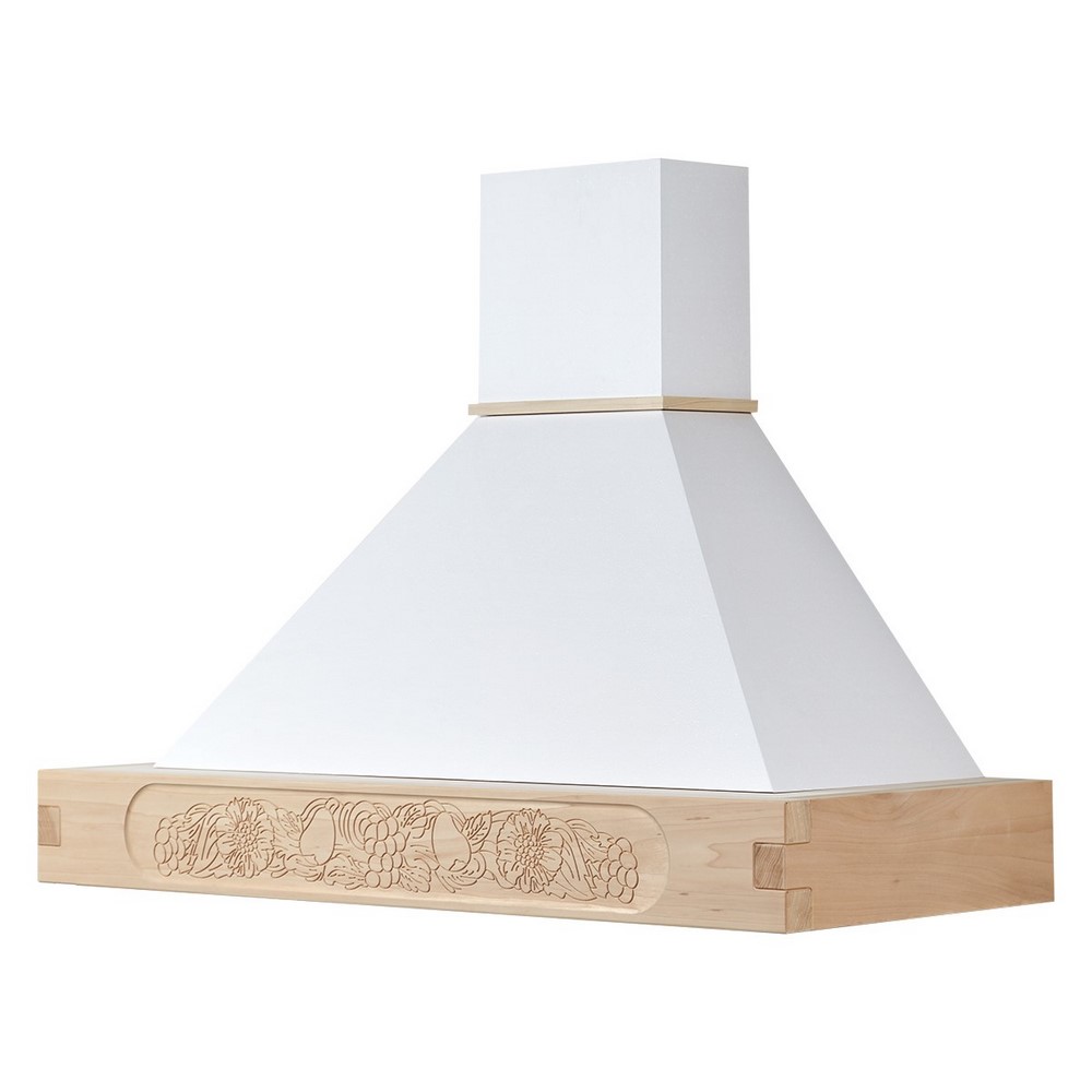 Cappa classica Frutta laser 120 Toulipier grezzo - Cono Bianco - motore Faber
