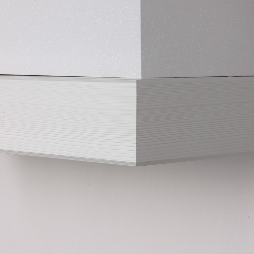 - Cappa 60 GRACE Fascione Bianco RIGATO Compatibile IKEA BodByn, Motore 218 mc/h