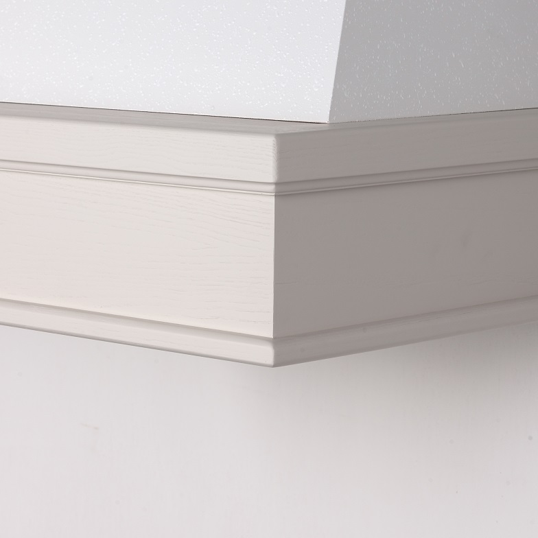 Cappa classica CLASS 60 rustica legno Frassino bianco Decape' piastrellabile