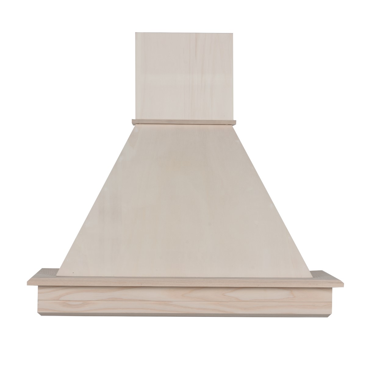 - Cappa rustica legno STOCK 70 frassino grezzo,cono grezzo,motore Faber 300 mc/h