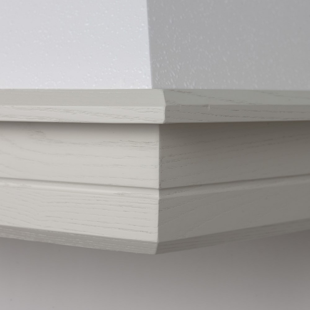 - Cappa classica Rustica legno STOCK 90 Frassino Bianco decape' motore 218 mc/h